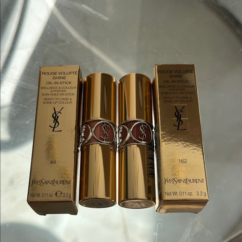 Yves Saint Laurent Rouge Volupté Shine Lipstick Set in Gold